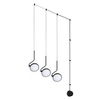 Wisząca lampa ledowa Flat MSE010100385 Moosee 30W 3000K metalowa czarna