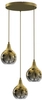 Lampa wisząca Monte MLP8403 krople przydymione złote