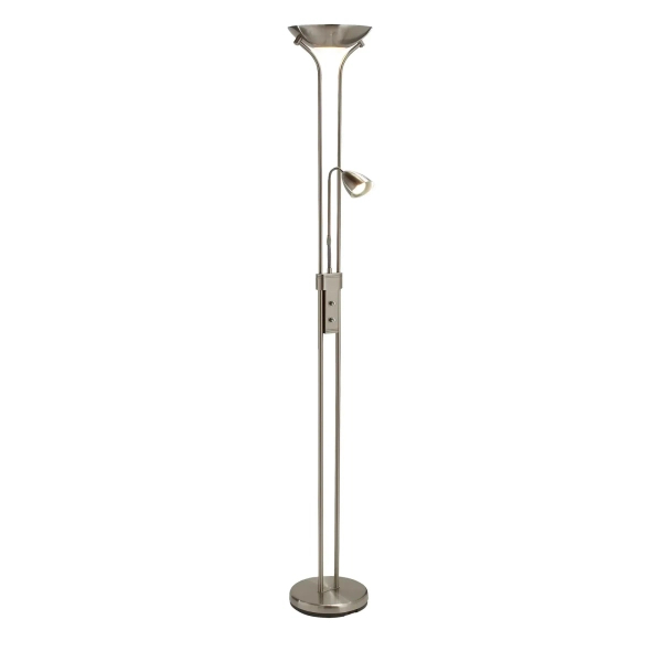 Podłogowa lampa stalowa DETROIT metalowa na peszlu do salonu 111241