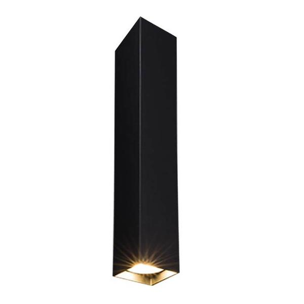 Prostokątna LAMPA sufitowa DOHA 1705 Shilo metalowa OPRAWA downlight czarny