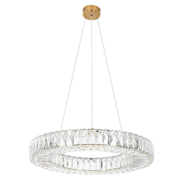 Kryształowa lampa wisząca Allisia MSE010100352 Moosee LED 43W 3000K złota