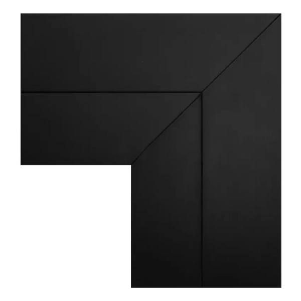 Natynkowy narożnik szynowy Magnetic Track ML2183 typu L czarny