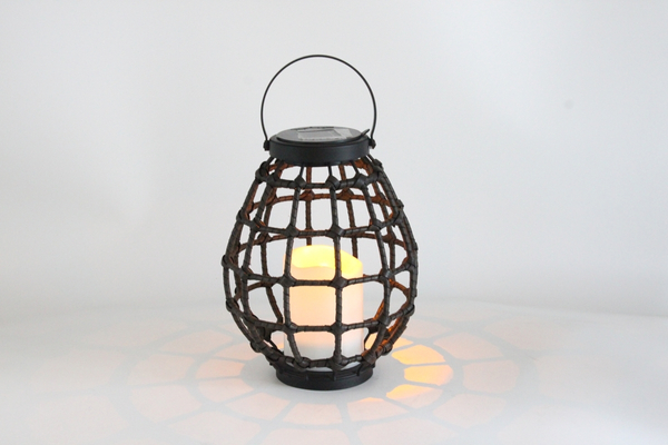 Solarny lampion ogrodowy Koge 313249 LED czujnik zmierzchu czarna