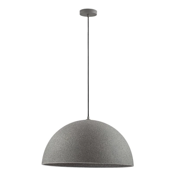 Kopułowa wisząca lampa NAVIRTA LE45343 japandi nad wyspę szara