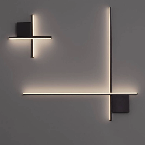 Ścienny kinkiet CHOTA LE44309 LED 10W 3000K metalowy czarny