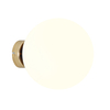 Szklany kinkiet okrągły Ball 1076C30_M Aldex lampa złota do salonu