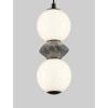 Ceramiczna wisząca lampa MONRETA LE45230 LED 10W 3000K nad stół szara biała