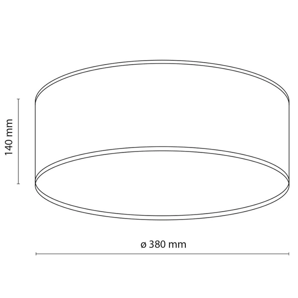 Owalna lampa nasufitowa Nicola 10154 do kuchni round żółta biała