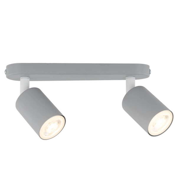 Podwójna lampa do kuchni Livia 10241 tubki loft metalowa szara