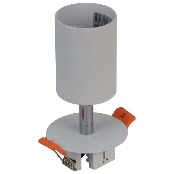 Wpust LAMPA sufitowa EYE FIT 9396 Nowodvorski podtynkowa OPRAWA metalowa tuba do zabudowy biała