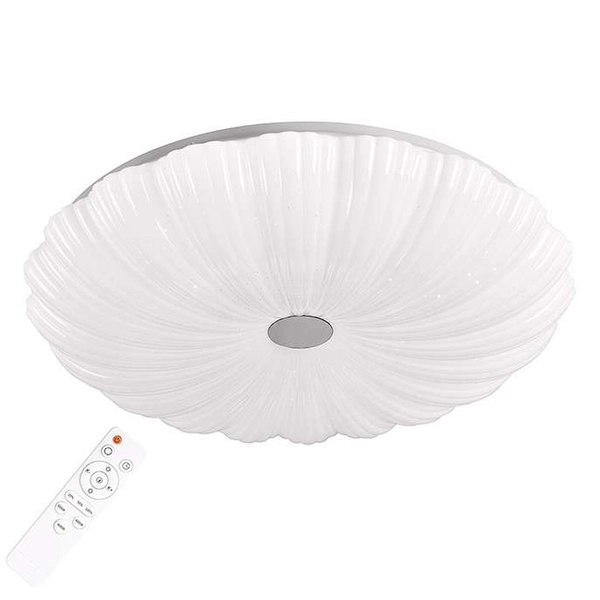 Plafon LAMPA sufitowa FLOWER 313546 Polux okrągła OPRAWA natynkowa LED 36W 3000K - 6500K biała