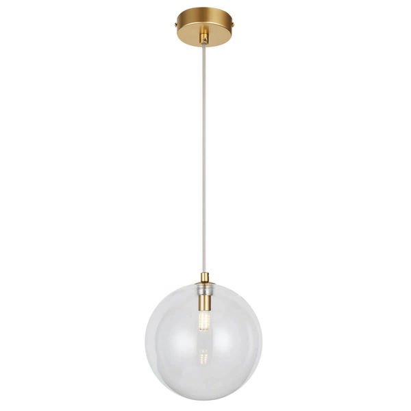Lampa zwisająca BUBBLES AZ5954+AZ5884 Azzardo do salonu przezroczysta złota