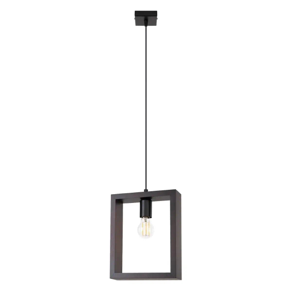 Wisząca lampa do salonu Aries SL.1311 Sollux pojedyncza wenge