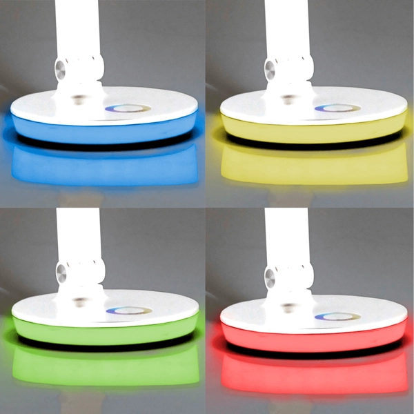 Dotykowa lampka biurkowa NEPTUN 325037 LED 7W 4000K+RGB biały