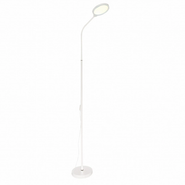 Regulowana lampa podłogowa SM-609-WH LED 10W 3000-6000K biały