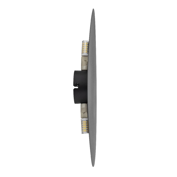 Minimalistyczna lampa na ściane 10631 kamień owalny czarny