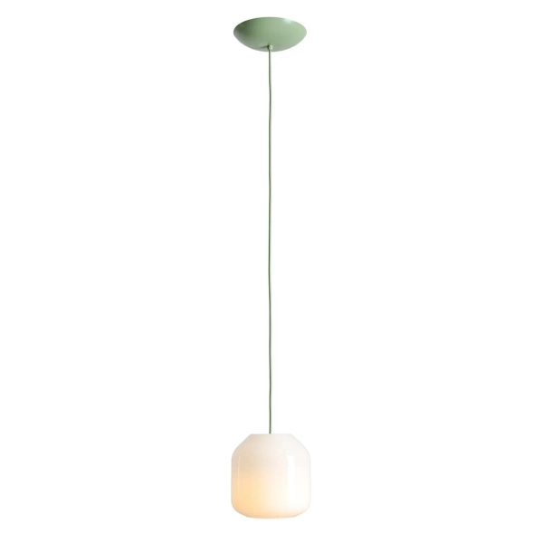 Lampa wisząca szałwiowa FLASK Sage S szklana 1xE14 do kuchni 8500G32_S