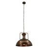 Industrialna lampa wisząca Loft 7897/1 BL CO kopuła do salonu miedziana