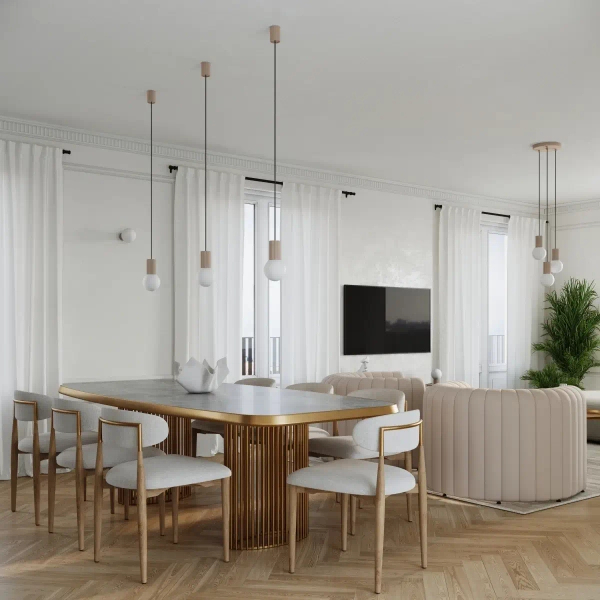 Okrągła lampa wisząca HALO SL.1744 szklana kulista kaszmirowa