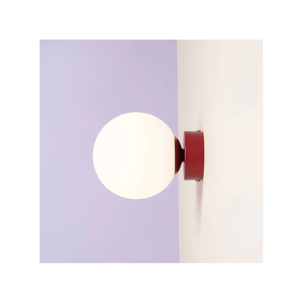 Kulisty kinkiet ścienny Ball Wall 1076C15_S czerwony