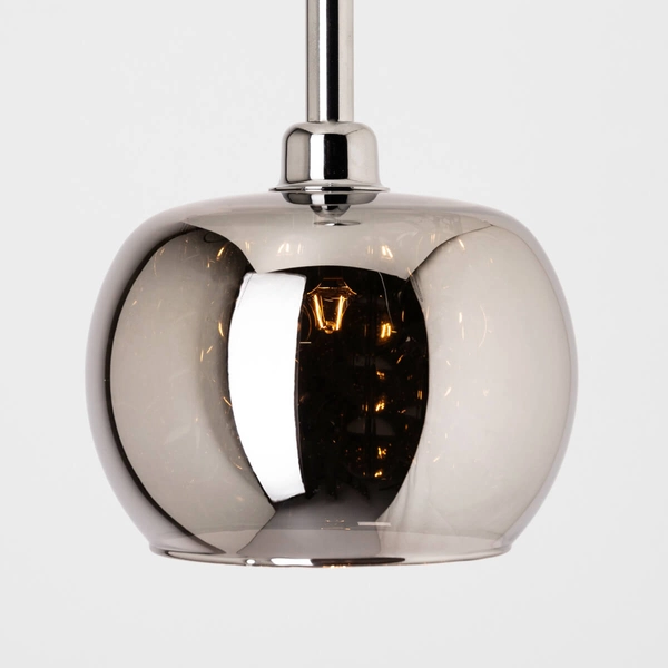 Szklana lampa wisząca z kryształami CRYSTAL P0076-01A-F4FZ glamour chrom