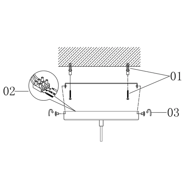 Industrialna lampa Morad 69783 Endon wisząca na łańcuchu mosiądz