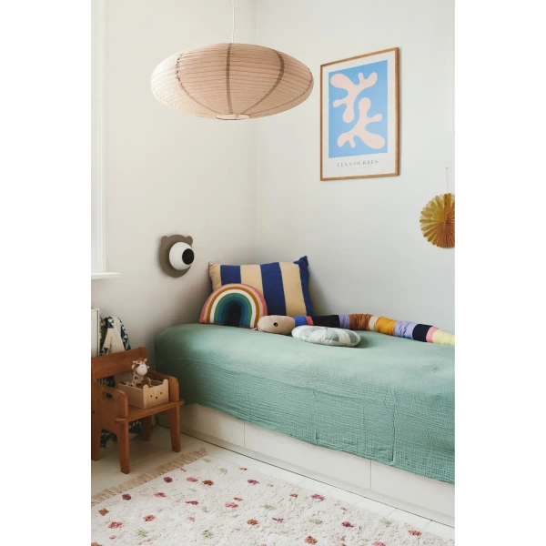 Papierowy abażur do lampy wiszącej Villo 60 2213253218 owalny brązowy