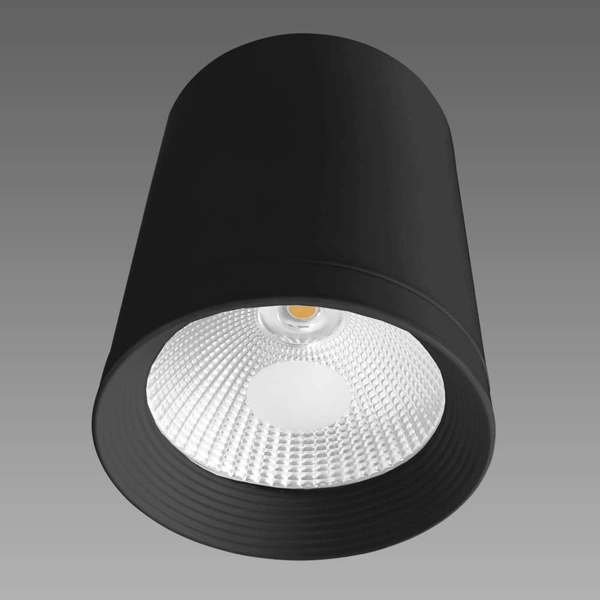 LAMPA sufitowa ZOVO LP-32015/1SM BK Light Prestige metalowa OPRAWA downlight LED 15W 3000K tuba czarna