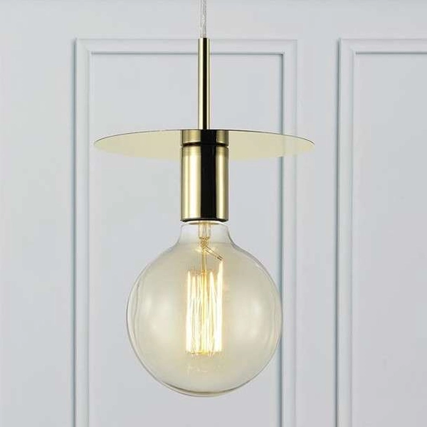 LAMPA wisząca DISC 106150 Markslojd metalowa OPRAWA zwis na przewodzie mosiądz