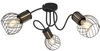 Nasufitowa lampa loft Argusto 54013-3 sticks czarna złota