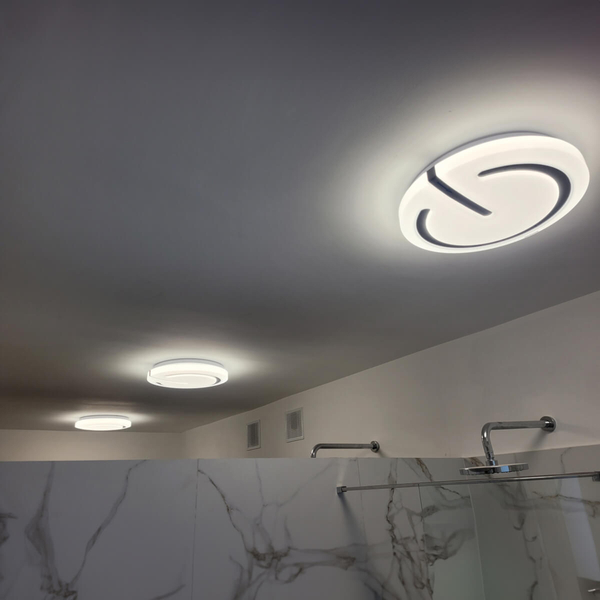 Sufitowa lampa nowoczesna Falcon LED 48W 4100K biała do łazienki