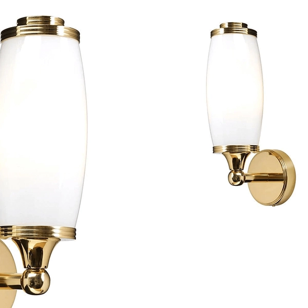Klasyczna lampa ścienna BATH-ELIOT1-PB do łazienki złota