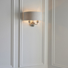 Lampa ścienna abażurowa Highclere 94403 Endon beżowy chrom