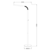 Podłogowa lampa stojąca Gilly LED 3W 2700K do salonu czarna