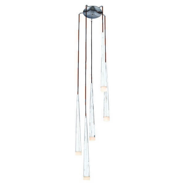 Wisząca lampa nowoczesna Stylo do przedpokoju biała