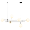 Molekułowa lampa wisząca Moderno DN1507 black Step kule balls czarna