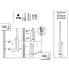 Ścienny kinkiet Slim 4022 Brosline LED 9W 4000K minimalistyczny czarny