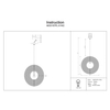Salonowa lampa wisząca Roots MOD197PL-01W2 Maytoni pojedyncza czarna beżowa