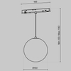 Lampa zwis do szyny Luna TR039-2-5W4K-W-1 LED 5W 4000K magnetyczna biały