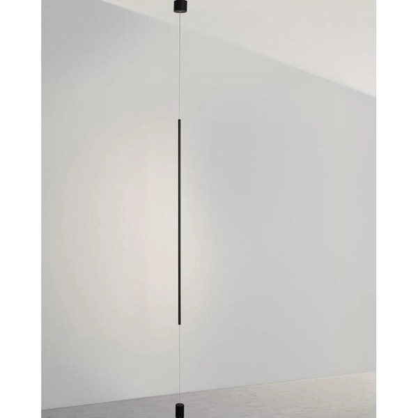 LAMPA sufitowo Podłogowa BUGA LE41360 Luces Exclusivas metalowa OPRAWA zwis LED 20W 3000K z mocowaniem do podogi czarny