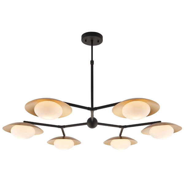 Nowoczesny żyrandol L&-192035 Light& restauracyjny złoty brązowy