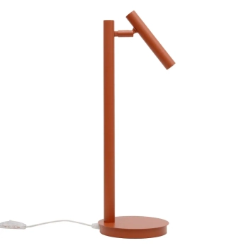 Regulowana stołowa lampa Sopel 41475 do salonu tubka ceglana