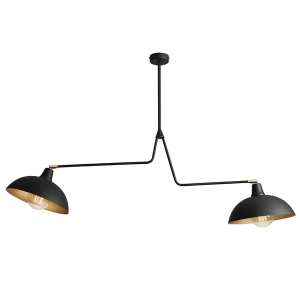 Loftowa lampa sufitowa Espace 1036H1 industrialne kopuły wysięgnik czarne