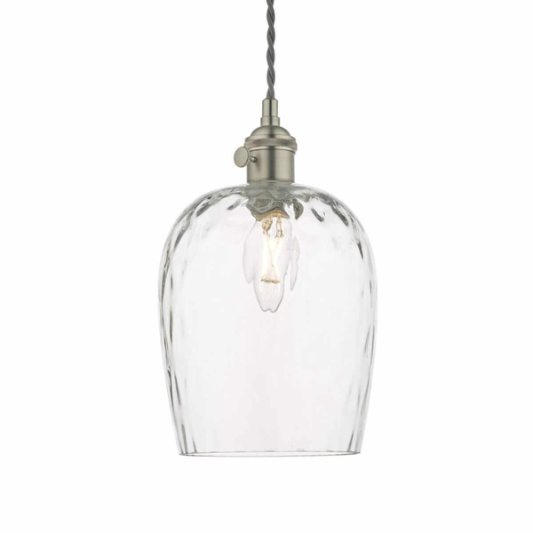 Lampa wisząca do salonu Hadano HAD0161-03 Dar Lighting przezroczysta chrom