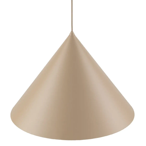 Wisząca na kablu lampa Cono 10622 do jadalni stożek beżowy