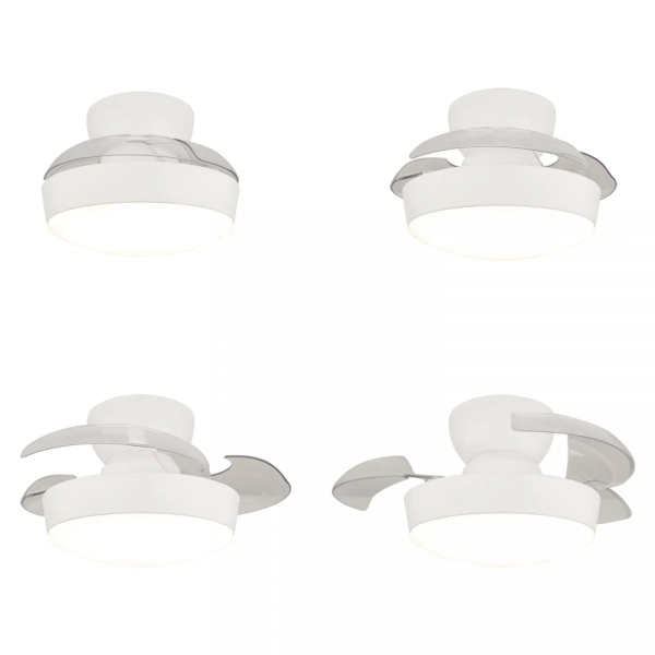 Biały wentylator sterowany pilotem 25329 1x LED 20W 3000-6000K do salonu