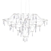 Lampa wisząca glamour CRYSTAL NET 7783-54P chromowana aluminium LED 54W 3000K do biura