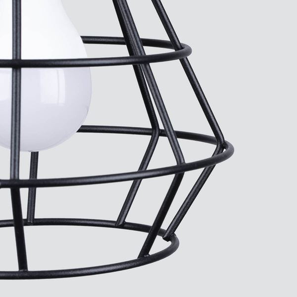 Wisząca lampa do jadalni Suba SL.1167 koszyk cage czarna