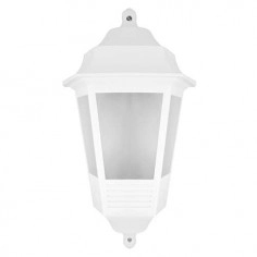 Zewnętrzna LAMPA ścienna BEGONYA4 03141 Ideus tarasowa OPRAWA elewacyjna latarenka outdoor IP44 biała laterna