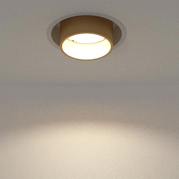 Sufitowa lampa podtynkowa Mono Slide 10798 Nowodvorski punktowa biała złota